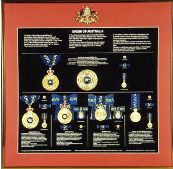 Order of Australia Display
