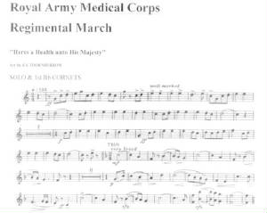 Music Sheet Here;s a Health to his Majesty